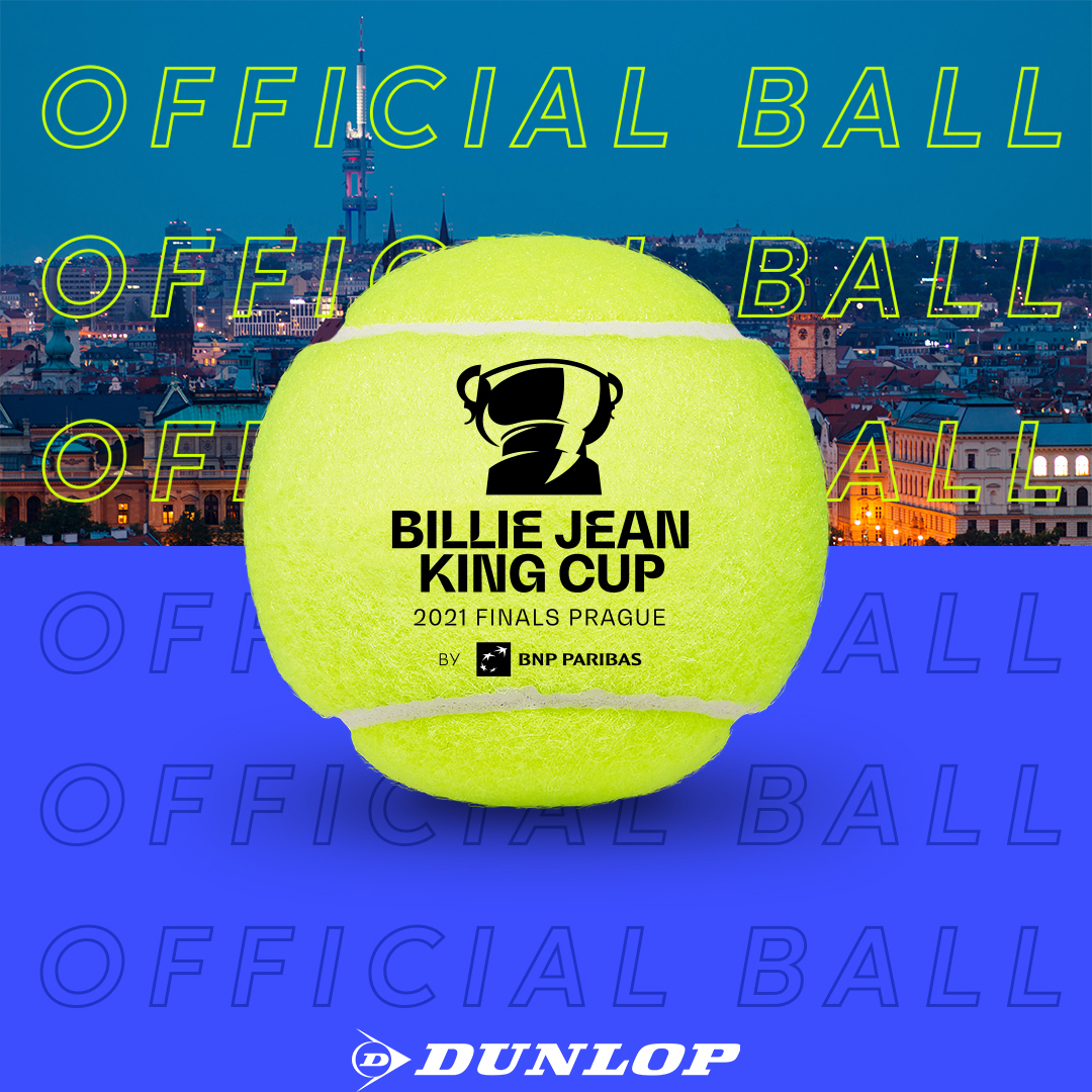 ダンロップテニスボールが「Billie Jean King Cup by BNP PARIBAS」の